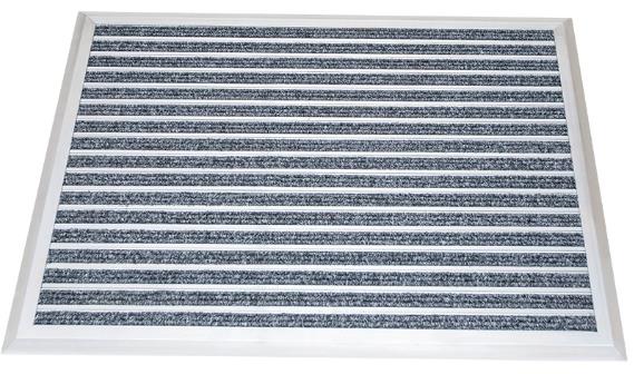 Muestre la imagen del tapete de puerta de bienvenida de aleación de aluminio resistente