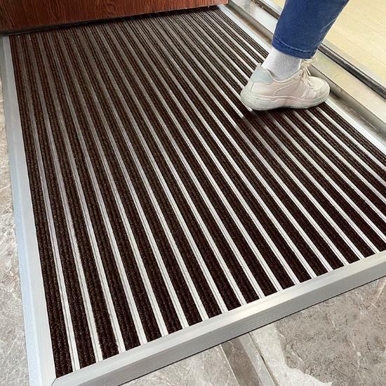 Muestre la imagen del tapete de bienvenida de aleación de aluminio resistente (3)