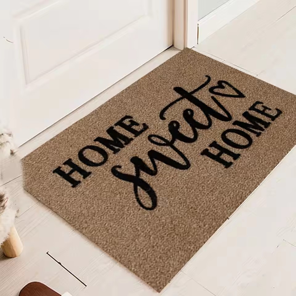 Bienvenido para felpudo, Family Four Seasons Decoración de interruptor de bajo grado de alfombra de alfombra, alfombra de piso interior y exterior 40*60 cm