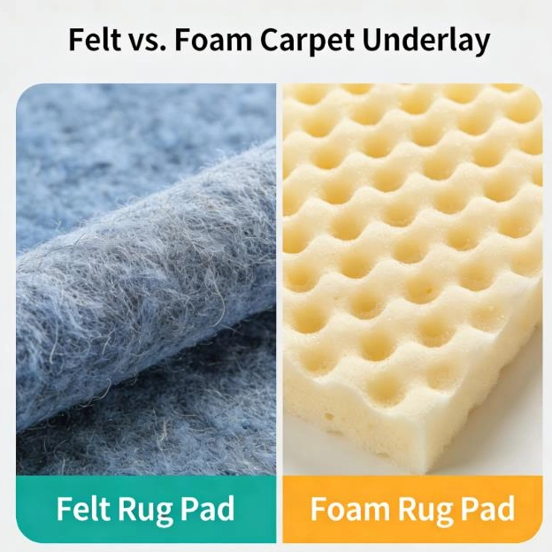 Base de alfombra de fieltro o de espuma: ¿cuál es mejor para los revendedores?