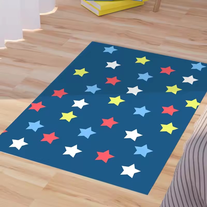 Alfombras de área Patrones de dibujos animados coloridos, alfombras de área rectangular, dormitorios para niños, comedores, vida, juego de decoración para el hogar
