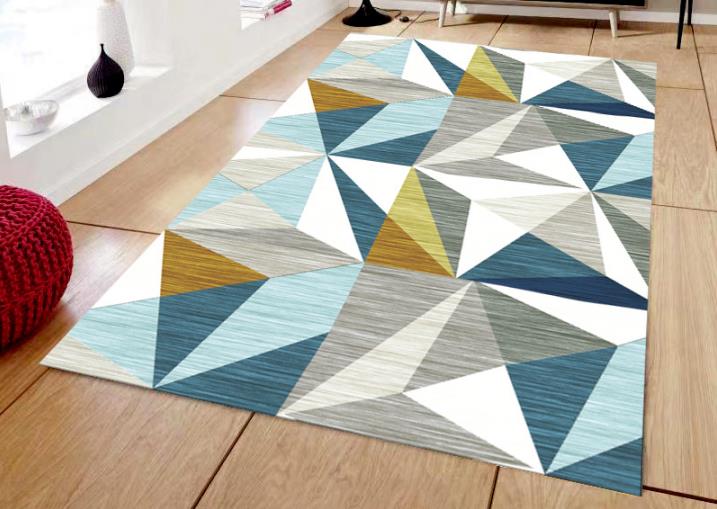 Imagen de exhibición de alfombra de sala de estar