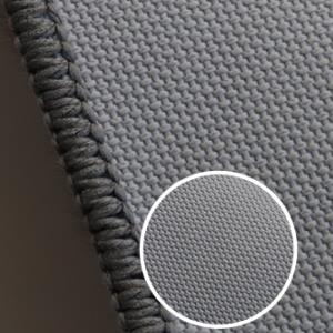 Primer plano del respaldo de una alfombra de piel artificial de felpa