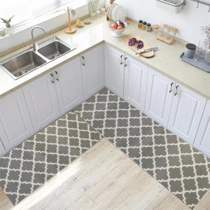 Mostín de cocina anti-fatiga impresa Matta de cocina impermeable que no es deslizamiento para el piso PVC para la cocina de la oficina del fregadero de la casa