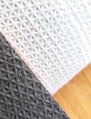 Base de alfombra de PVC con estampado de piñas