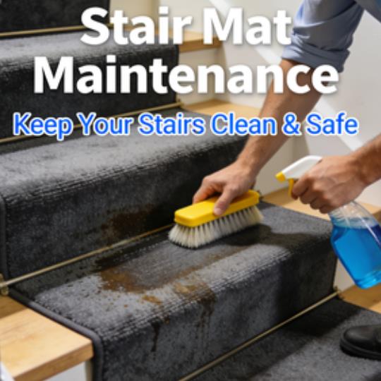Solución práctica para el mantenimiento de alfombras de escaleras: Incrementa la satisfacción del cliente en un 30%.