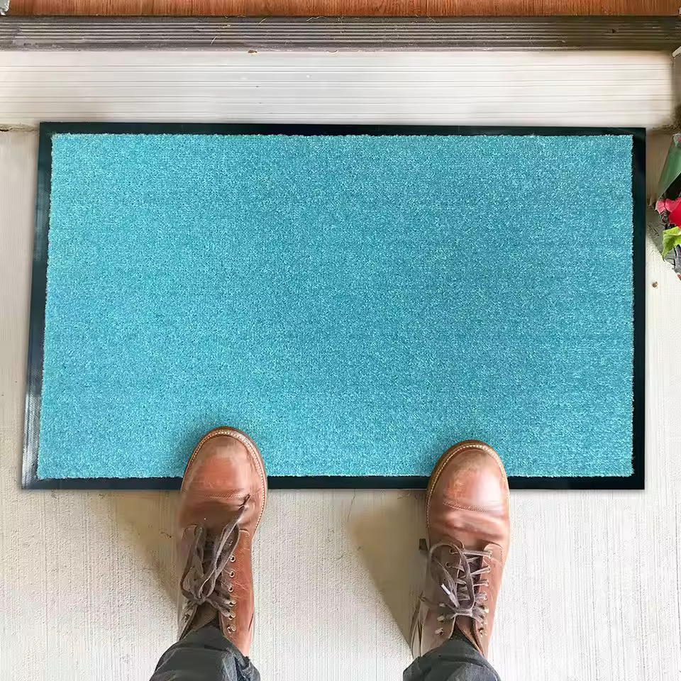 Alfombra de entrada para el interior: alfombra de puerta de microfibra súper absorbente y lavable