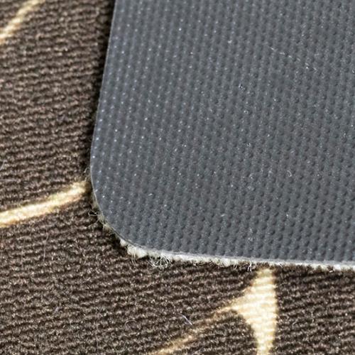 Expositor circular de respaldo de almohadilla de puerta con estampado de terciopelo