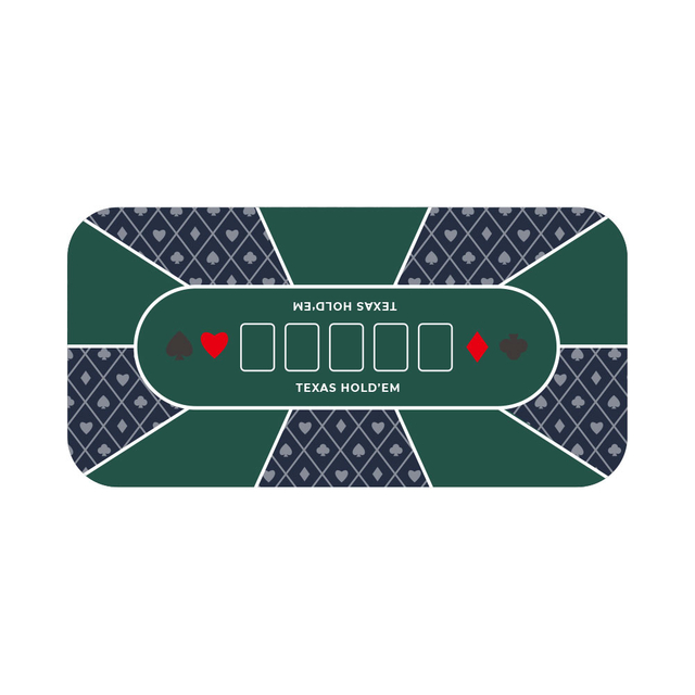 Estera anti portátil del juego de póker de la fibra de poliéster del resbalón con la estera de tabla impresa lavable