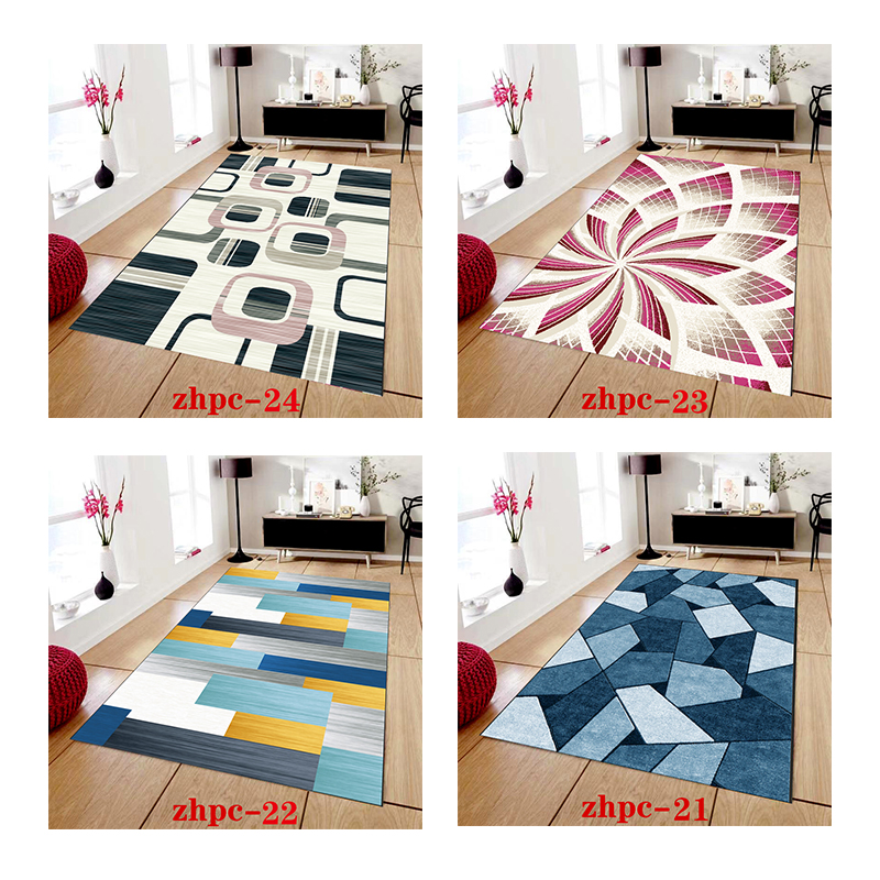 Alfombra de impresión de alfombras de sala de estar moderna