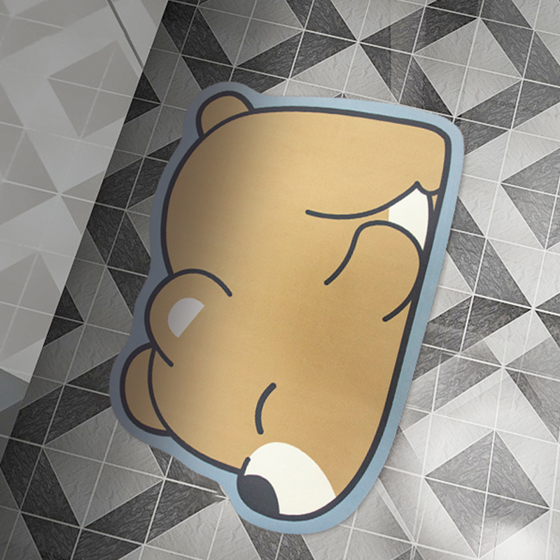 Alfombra de baño de diatomita con forma y patrón personalizados: altamente absorbente y ecológica