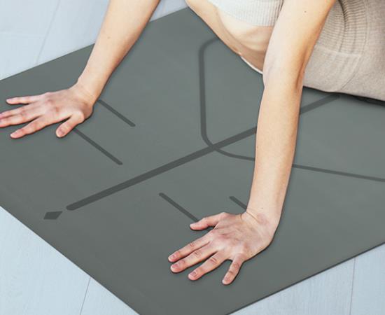 Pantalla de uso de esterilla de yoga