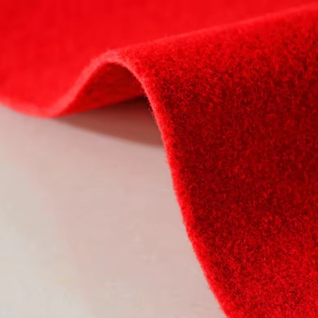 Superficie de la alfombra roja