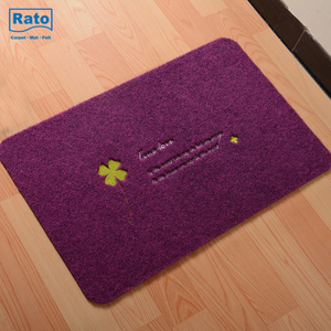 Met de puerta bordada de diseño de moda Mat de entrada fácil de limpiar, color hermoso y tamaño para usos exteriores y interiores.