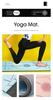 Estera De Yoga Espesor 10 Mm Estera De Ejercicio Antideslizante De Doble Cara, Estera De Yoga Profesional De TPE Para Hombres Y Mujeres, Estera De Fitness Gruesa Con Correas Para Ejercicio, Yoga, Fitness, Pilates, Ejercicio En El Piso 