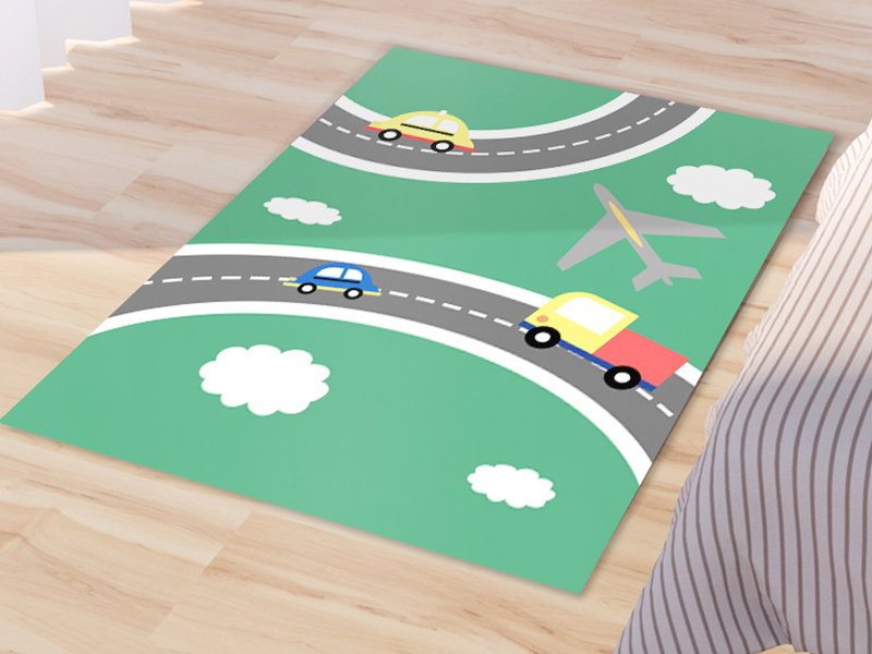 Introducción de la alfombra de poliéster. 