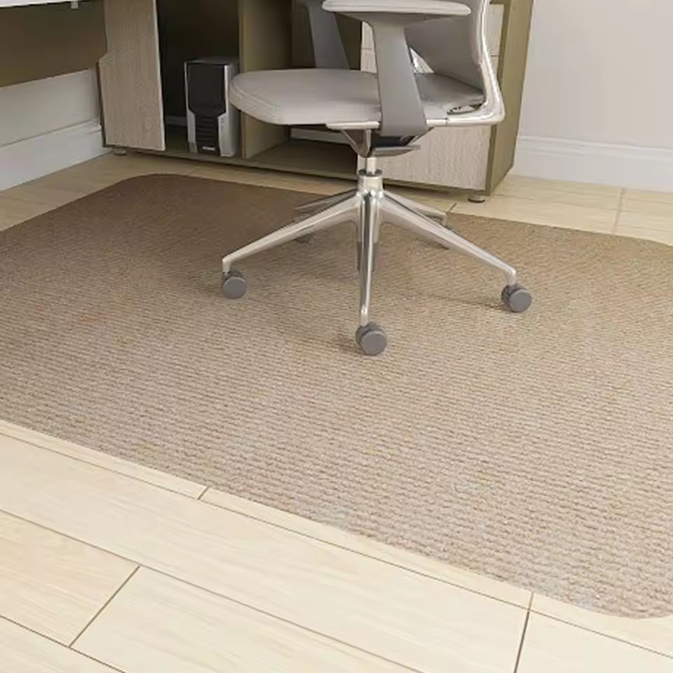 Alfombrilla para silla de oficina para suelos de madera - Alfombrilla para silla con ruedas de plástico - Alfombrilla para silla con ruedas de plástico para el trabajo, el hogar y el juego Alfombrilla para silla de oficina