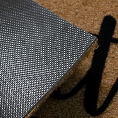 Primer plano del respaldo del cojín de la puerta de imitación de palma de coco