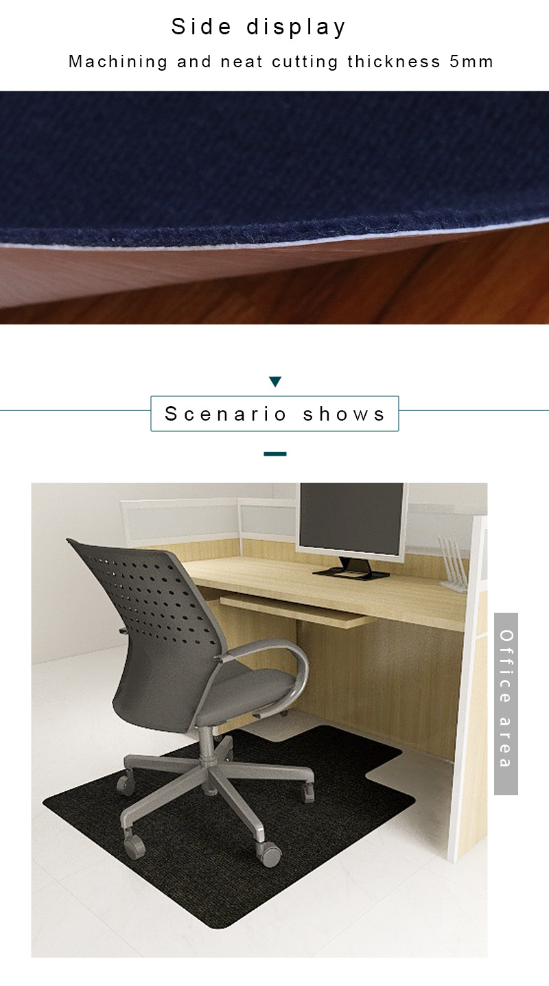 Cojines de silla de oficina para escritorios de madera dura Cojines de silla gruesos y duraderos para sillas de ruedas con ruedas, fáciles de deslizar, protección del piso