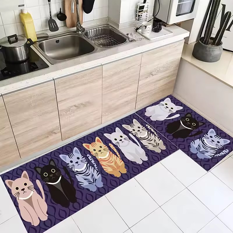Estera antifatiga extra gruesa, alfombras y esteras antideslizantes de cocina, esteras absorbentes para fregadero