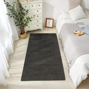 Alfombra suave de piel sintética, alfombra peluda, alfombras esponjosas, alfombra de felpa para suelo de dormitorio, decoración de habitación de niños