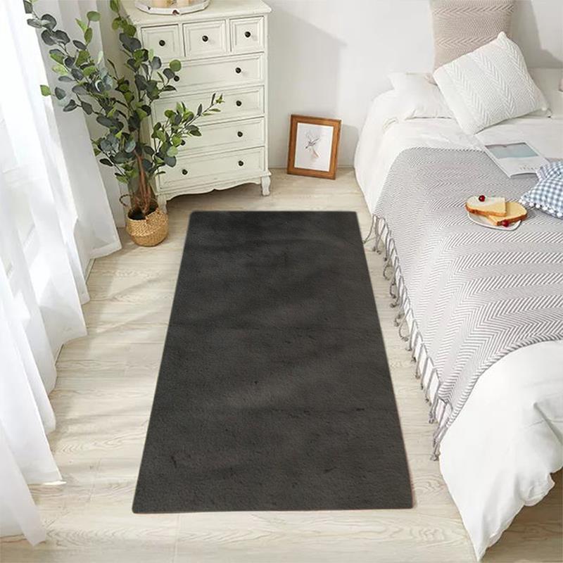 Alfombra suave de piel sintética, alfombra peluda, alfombras esponjosas, alfombra de felpa para suelo de dormitorio, decoración de habitación de niños